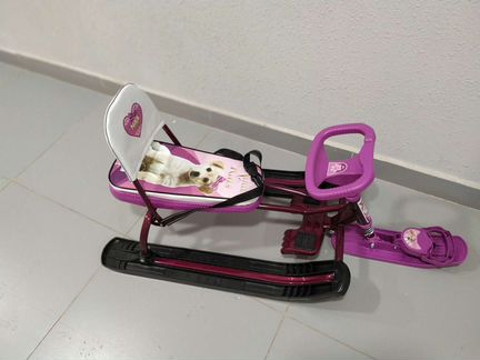 Снегокат со спинкой Тимка спорт 4-1'Собачка'