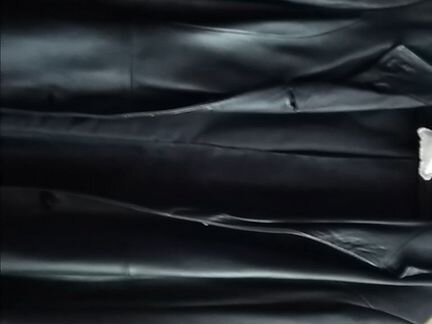 Кожаный плащ женский