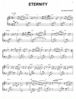 Нотный сборник david foster eleven words ф-но
