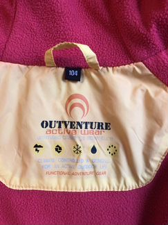 Ветровка и флисовая кофта для девочки 104