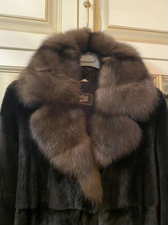 Шуба норковая blackglama соболь