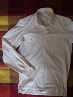 Рубашка кадетская. Желтая. Р-р 38, 182см