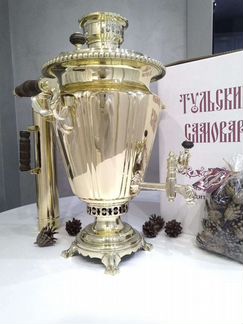 Самовар на дровах Б. Г. Тейле 7,5л с трубой