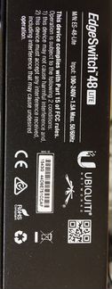 Коммутатор Ubiquiti EdgeSwitch 48 Lite