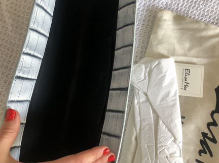 Клатч сумка из кожи крокодила elisa may