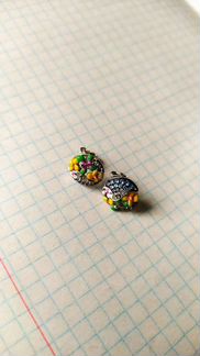 Серьги с кулоном