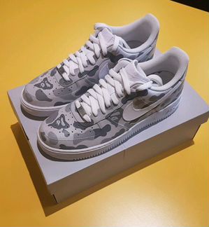 Крутые кроссовки nike x bape кастом