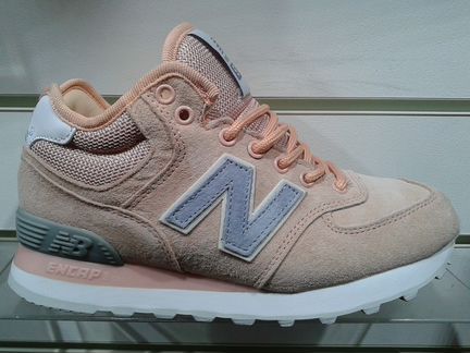 Кроссовки NB 574 зимние: нат. замша + нат. мех