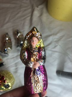 Елочная игрушка СССР Прищепка Царевна Несмеяна