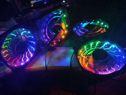 Корпусные RGB вентиляторы для пк, 120мм, новые