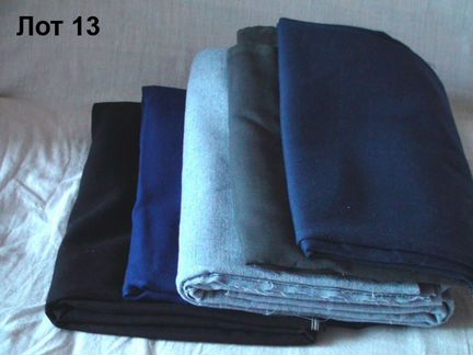 Ткань отрезы - шерсть, тюль