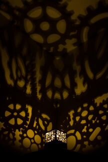 Светильник Ночник из дерева с проекцией