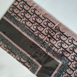 Палантин Christian Dior черно-розовый, новый