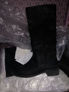 Кожаные сапоги, казаки, 39 размер