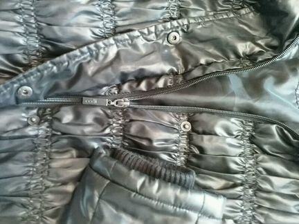 Куртка утепленная с короличьим мехом рост152-164