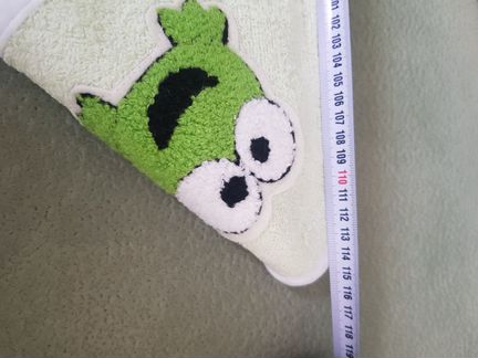 Банное детское полотенце с капюшоном новое