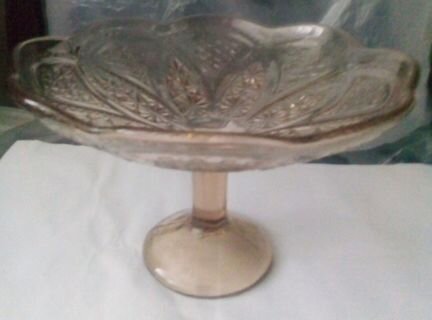 Вазы для фруктов. Цветное стекло СССР