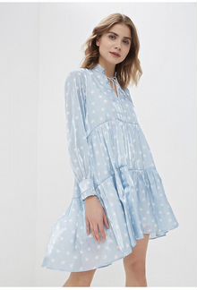 Платье голубое со звездами