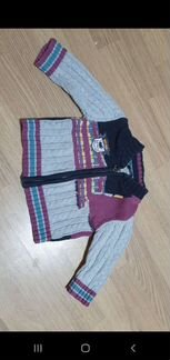 Кофта хлопок фабричной вязки на 9месяцев 1 год 1.5