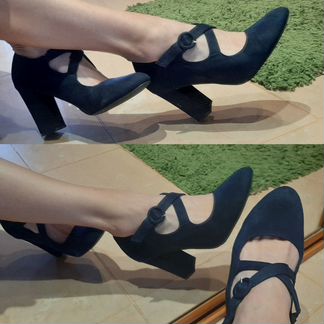 Туфли ботильоны под замш