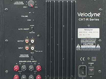 Velodyne cht 12q схема - 80 фото