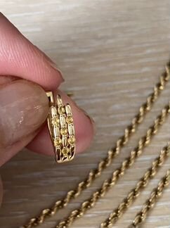 Серьги из желтого золота 585 пробы