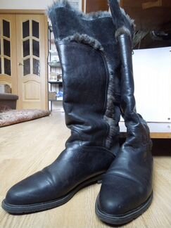 Сапоги Черные Кожаные 40/41