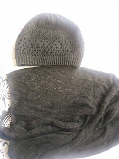 Шапка и шарф комплект