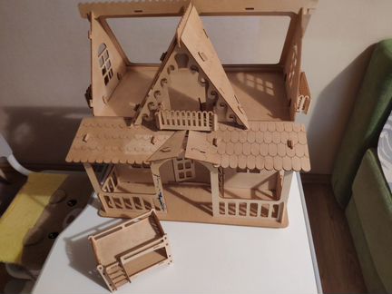 Деревянный конструктор Домик кукольный