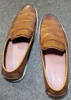 Мокасины темно-бежевого цвета 