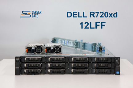 Сервер Dell R720xd 12LFF 2x E5-2643v2 64 GB