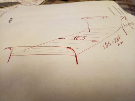 Кровать - мдф и дерево (Италия)