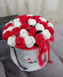 Букет из мыльных роз