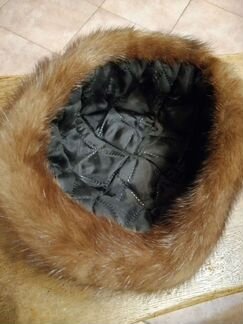 Шапка норковая женская
