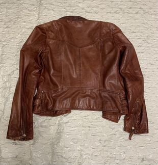 Куртка из кожи Massimo Dutti