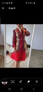 Винтажный красный пиджак