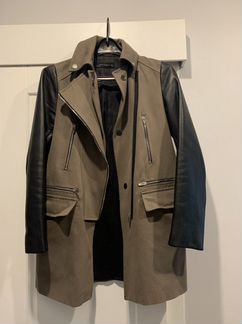 Жакет Zara с кожаными рукавами