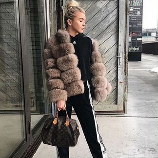 Шуба из песца