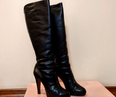 Кожанные зимние сапоги Michel Perry