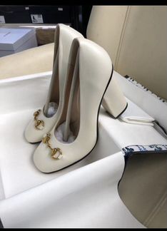 Кожанные туфли Gucci