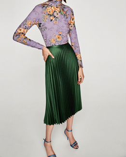 Плиссированная юбка zara