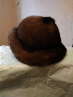 Женский головной убор -мех норка