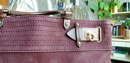 Сумка Ferragamo из нат замши бордо