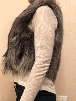 Жилет из чернобурки