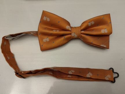 Шелковая оранжевая бабочка (галстук)