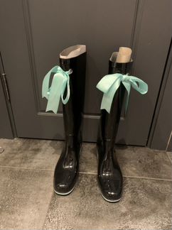 Сапоги резиновые на каблуке