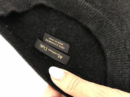 Чёрный кашемировый джемпер на мальчика 8-9