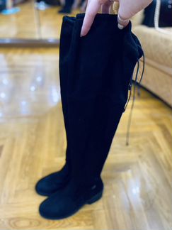 Ботфорты замшевые