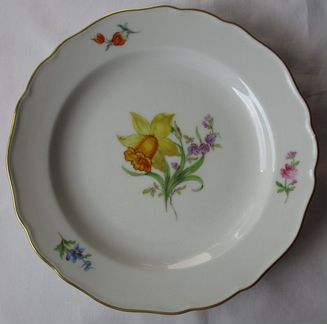 Мейссен Мейссан Meissen нарцисс чайка тарелка блюд
