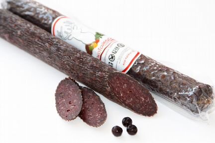 Колбаса из оленины сыровяленая Северная ягода